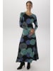 Aniston SELECTED Maxikleid in marine-türkis-schwarz