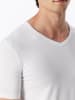 Schiesser V-Shirt Uncover in Weiß