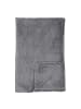Schiesser Velvet Soft-Wohndecke Mia in Dunkelgrau