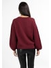 faina Damen Pullover in Dunkelkirschrot