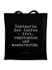 Mr. & Mrs. Panda Tasche Rentnerin des Jahres -... mit Spruch in Schwarz