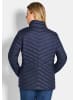 GOLDNER Kurzgröße:  Herbstjacke mit Daunen, Stehkragen in marine