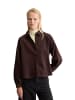 Marc O'Polo DENIM Feincord-Langarm-Bluse regular in Espresso Brown
