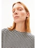 armedangels T-Shirt Slub in schwarz weiß