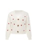 Swirly Women Cardigan in Offwhite