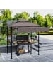 Outsunny Grillpavillon in Kaffee 242L x 149B x 248H cm