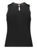 BETTY & CO Patchwork-Shirt ohne Arm in Schwarz