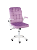 Beliani Bürostuhl DANDY in Violett/Weiß - (W) 58 x (H) 95 x (L) 58 cm