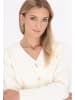 DreiMaster Klassik Damen Cardigan in Wollweiss