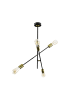 Licht-Erlebnisse Deckenlampe (B)58 x (L)58 x (H)82 cm in Schwarz Gold