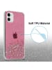 cadorabo Hülle für Apple iPhone 11 PRO Glitter in Rosa mit Glitter