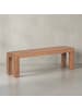 KADIMA DESIGN Esszimmer Sitzbank MUMBAI Massiv-Holz 140 x 45 x 35 cm in Akazie