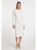 DreiMaster Damen Strickkleid in Wollweiss