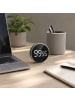 relaxdays Küchentimer "digital" in Silber/ Schwarz- (Ø)7,5 x (T)3 cm