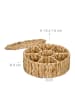 relaxdays Teebox in Natur - (H)11,5 x Ø28 cm