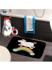 Mr. & Mrs. Panda Badematte Einhorn Regenbogen ohne Spruch in Schwarz