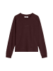 Marc O'Polo DENIM Sweatshirt relaxed in Espresso Brown