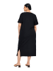 Ulla Popken Midikleid in schwarz