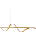 Beliani Pendelleuchten KHUTTI in Gold - (W) 90 x (H) 100 x (L) 16 cm