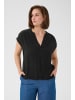 Kaffe Kurzarm-Bluse KAanja Regular fit in Black Deep