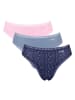 Sloggi Slip 3er Pack in Lila/Rosa/Blau