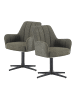 DUBI Möbel 2er-Set: Drehstuhl THOMAS-ROMY in Grün - (B)58 x (H)87 x  (T)62 cm