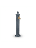 relaxdays Standbrunnen in Grau - (B)21,5 x (H)84 x (T)25 cm