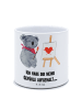 Mr. & Mrs. Panda XL Blumentopf Koala Künstler mit Spruch in Weiß