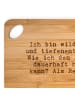 Mr. & Mrs. Panda Küchenbrett Ich bin wild, frei... mit Spruch in Braun
