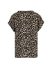 Zero  Bluse mit Leo-Muster in NatureBlack