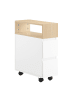 SoBuy Rollcontainer in Elfenbeinweiß - (W) 20 x (H) 61 x (L) 50 cm