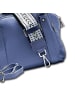 Florence Florence Umhängetasche, Citytasche Leder blau ca. 22cm