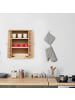 relaxdays Hängeschrank in Natur - (B)35 x (H)46,5 x (T)21 cm
