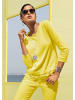 MADELEINE Pullover mit Spitzensaum in zitrone