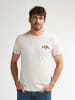 Petrol Industries Bedrucktes Jersey-T-Shirt Oro in Weiß