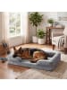 Feandrea Hundebett Blomfy in Hellgrau - (B)122 x (H)17 x (T)85 cm