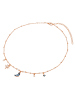 Lulu & Jane Halskette Halbmond/Stern Messing verziert mit Kristallen von Swarovski® in roségold
