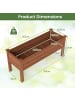 COSTWAY Hochbeet 120cm in Braun