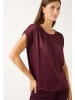 More & More Satin-T-Shirt in aubergine - 0002
