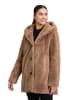 Betty Barclay Plüschjacke mit Kapuze in Classic Bronze