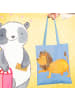 Mr. & Mrs. Panda Tote Bag Sternzeichen Löwe ohne Spruch in Sky Blue