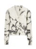 NAEMI Damen Strickjacke in Wollweiss