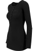 Urban Classics Urban Classics Damen Ladies Long Rib Pocket Turnup Tee in black