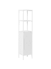Beliani Badezimmerregal OWASSO in Weiß - (W) 32 x (H) 145 x (L) 30 cm