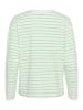 Kaffe Langarm-Shirt KAwinny Loose fit in Antiquie White/Green Stripe