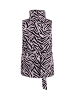 faina Damen Wattierte Weste in Mauve Zebra