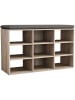 VCM  Holz Regal Schuhschrank Schuhregal Hinsol XS in Sonoma-Eiche