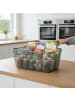 relaxdays Drahtkorb in Mint - (B)37 x (H)16,5 x (T)22,5 cm