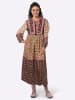 WITT WEIDEN Druck-Kleid in camel-schoko-bedruckt