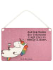 Mr. & Mrs. Panda Deko Schild Einhorn Blümchentail Design mit Spruch in Weiß